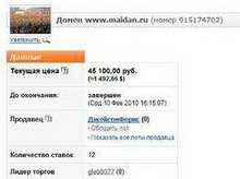 домен maidan.ru был продан за 1500$